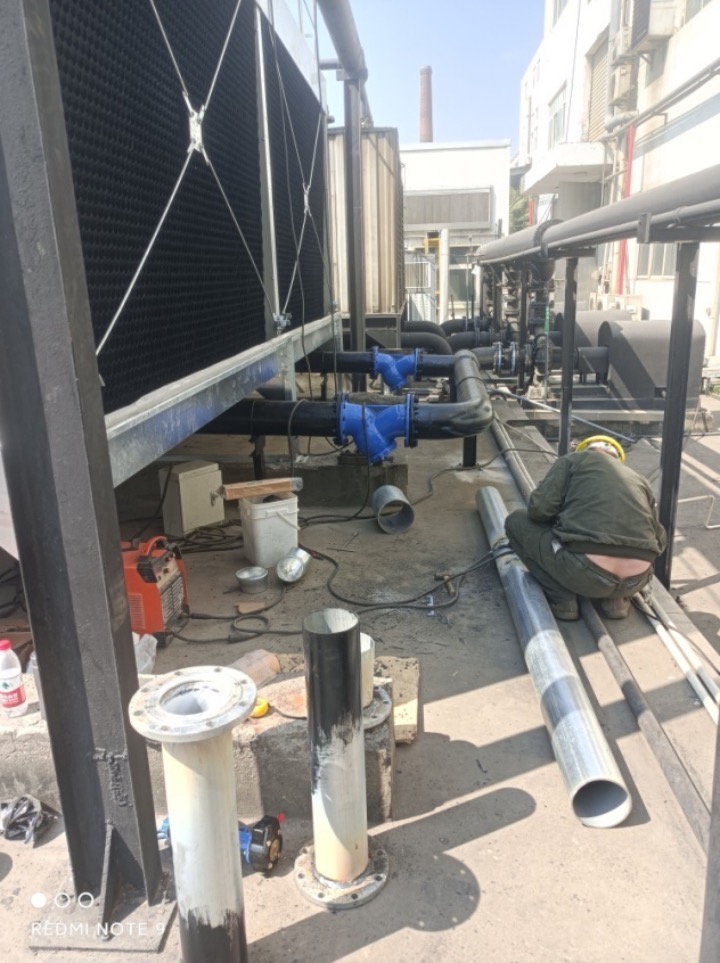 喜讯丨厦门厦钨氢能科技冷却塔改造项目 现已完成旧冷却塔拆除及新冷却塔安装，即将开始通水、通电调试(图1)